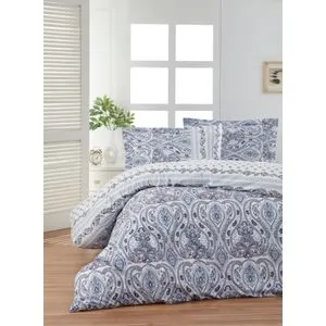 Palmira - Blue Blue
White Ranforce Single Quilt Cover Set (FR)