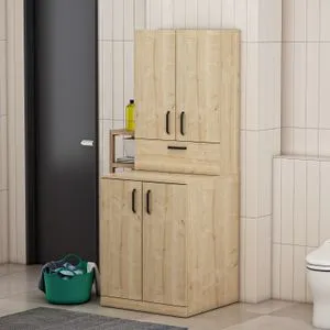 Palmira - Oak Oak Washing Machine Cabinet