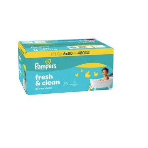 Pampers Baby Wipes Fresh Clean 6x80ct