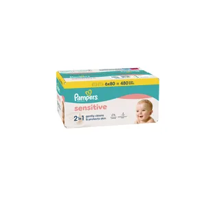 Pampers Baby Wipes Sensitive 6x80ct
