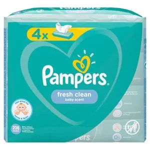 Pampers  vlažne maramice  Fresh 4x52 kom