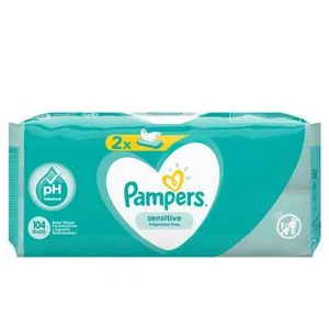 Pampers vlažne maramice Sensitive  2X52 kom