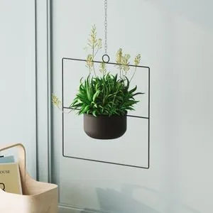Pandantif - Black Black Decorative Pot