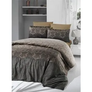 Pandora - Brown Brown
Cream
Dark Brown Satin Double Quilt Cover Set (ES)