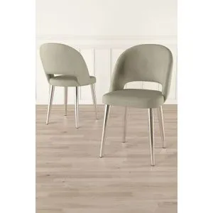 Pane - Cream, Chrome Cream
Chrome Chair Set (4 Pieces)