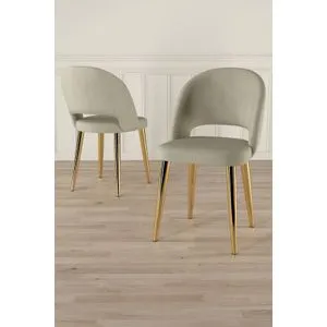 Pane - Set stolica u krem i zlatnoj boji (6 komada)