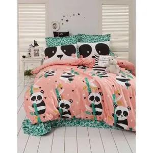 Panida - Pink vPoly Pink King Quilt Cover Set (FR)