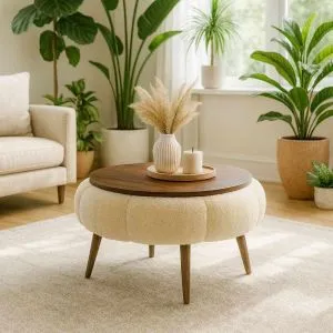 Papatya 60 - Cream, Walnut Cream
Walnut Coffee Table