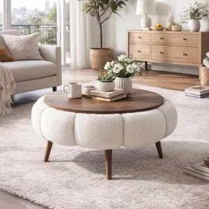 Papatya 60 - White, Walnut White
Walnut Coffee Table