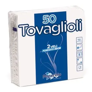 Paperblu Salveta bela 38x38cm 50/1 2sl (32 pak)