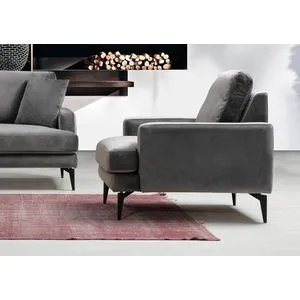 Papira Armchair - Anthracite Anthracite Wing Chair