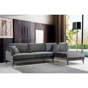 Papira Corner Right (L3+Chl) - Anthracite Anthracite Corner Sofa