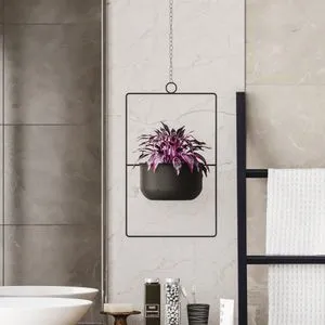 Parapet - Black Black Decorative Pot