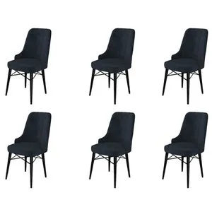 Pare - Anthracite, Black Anthracite
Black Chair Set (6 Pieces)
