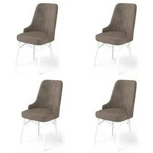 Pare - Cappuccino, White Cappuccino
White Chair Set (4 Pieces)