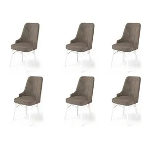 Pare - Cappuccino, White Cappuccino
White Chair Set (6 Pieces)