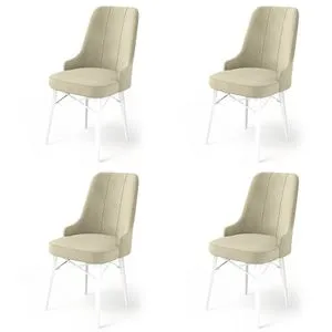 Pare - Cream, White Cream
White Chair Set (4 Pieces)