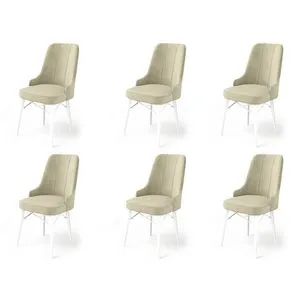 Pare - Cream, White Cream
White Chair Set (6 Pieces)