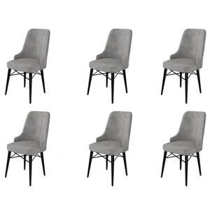 Pare - Grey, Black Grey
Black Chair Set (6 Pieces)