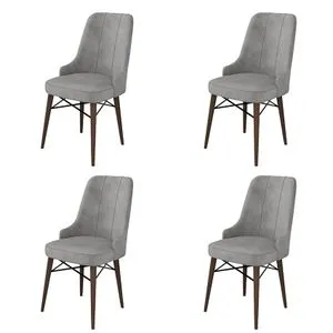 Pare - Grey, Brown Grey
Brown Chair Set (4 Pieces)