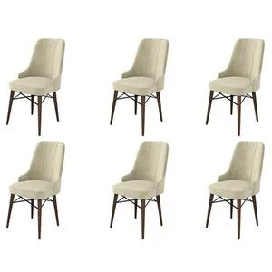 Pare - Smeđa stolica set (6 komada)