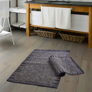 Paris - Grey Grey Bathmat Set (2 Pieces)
