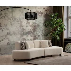 Pars Cream (1L + 1R) - Corner Cream Corner Sofa
