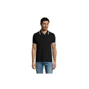 PASADENA MEN muška polo majica sa kratkim rukavima - Crna, 3XL