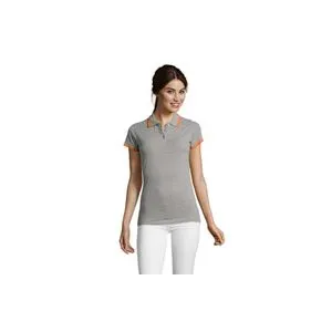 PASADENA WOMEN ženska polo majica sa kratkim rukavima - Grey melange, S
