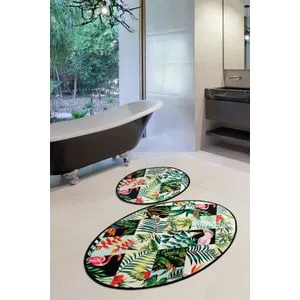 Patch Djt Multicolor Bathmat Set (2 Pieces)