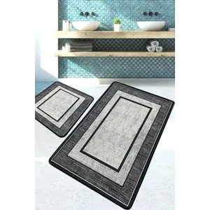 Patra Multicolor Bathmat Set (2 Pieces)