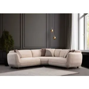 Pavia Ugaona Sofa 3 (L1,5+Cx+1,5R) Krem