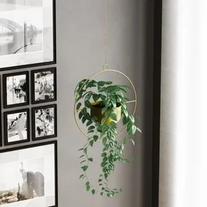 Payanda - Gold Gold Decorative Pot