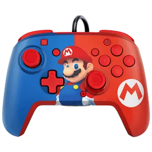 PDP Gamepad Nintendo Switch Faceoff Deluxe Controller + Audio Mario (Crvena/Plava)