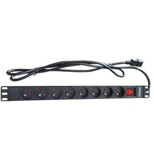 PDU panel 19"/1U sa 8 utičnih mesta i kablom 1.8m