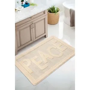 Peace - Cream Cream Bathmat