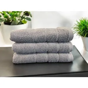 Peškir Bordura 40x80cm 550g/m2 Siva boja Indy