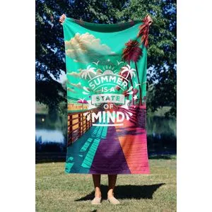 Peškir za plažu 'Summer is State of Mind' 90 Multicolor