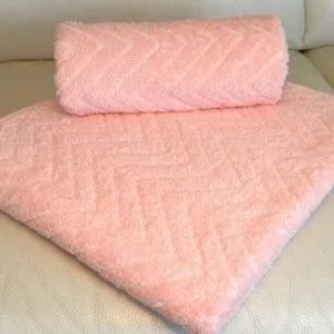 Peškir Zig Zag 50x90cm rose