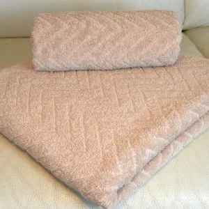Peškir Zig Zag 70x130cm  beige