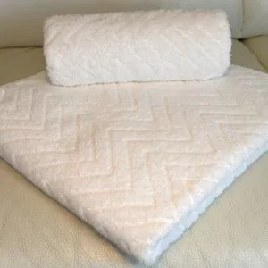 Peškir Zig Zag 70x130cm white