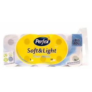 PERFEX toalet papir  Soft&Light, Pure white troslojni, 10kom