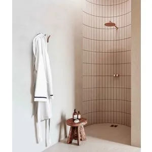 Perge White
Black Bathrobe