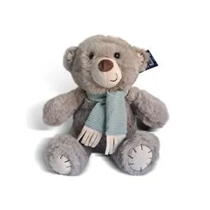 PERTINI Plišani braon meda sa zelenim šalom 22cm