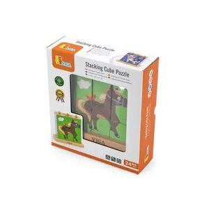 PERTINI Viga puzzle kockice - životinje sa farme