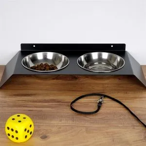 Pet018 Black Pet Food Bowl