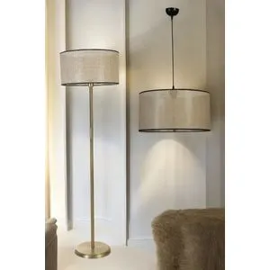 Petek Avize i Lambader Set 2 u 1 - Zlatni i Bež