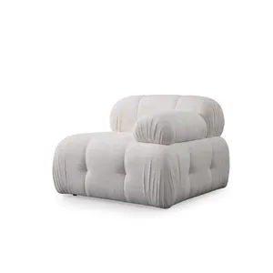 Petite 1R - White White 1-Seat Sofa