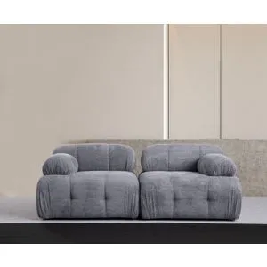 Petite 2 - Grey Grey 2-Seat Sofa