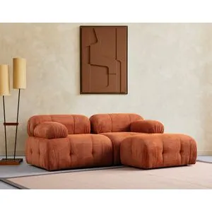 Petite 2 - Orange Orange Corner Sofa